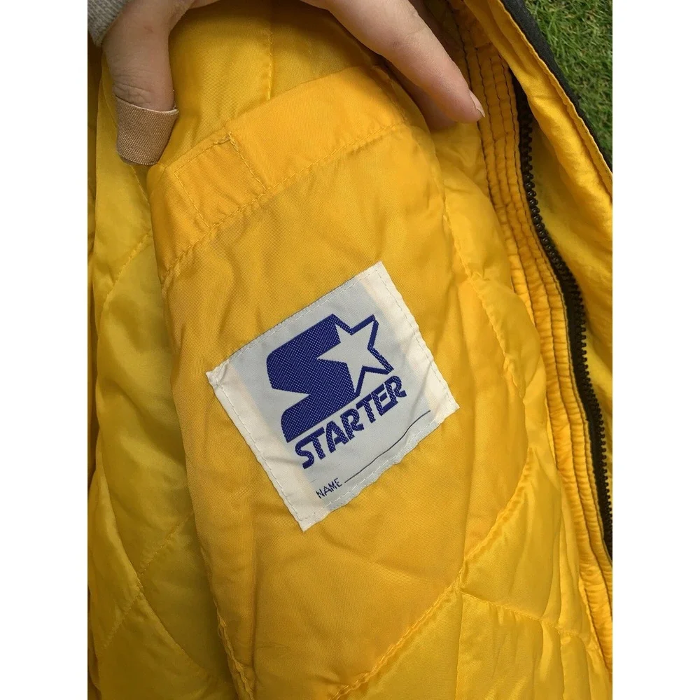 Vintage Pittsburgh Steelers Starter Jacket Mens XL Puffer Full Zip Up Hooded 90s